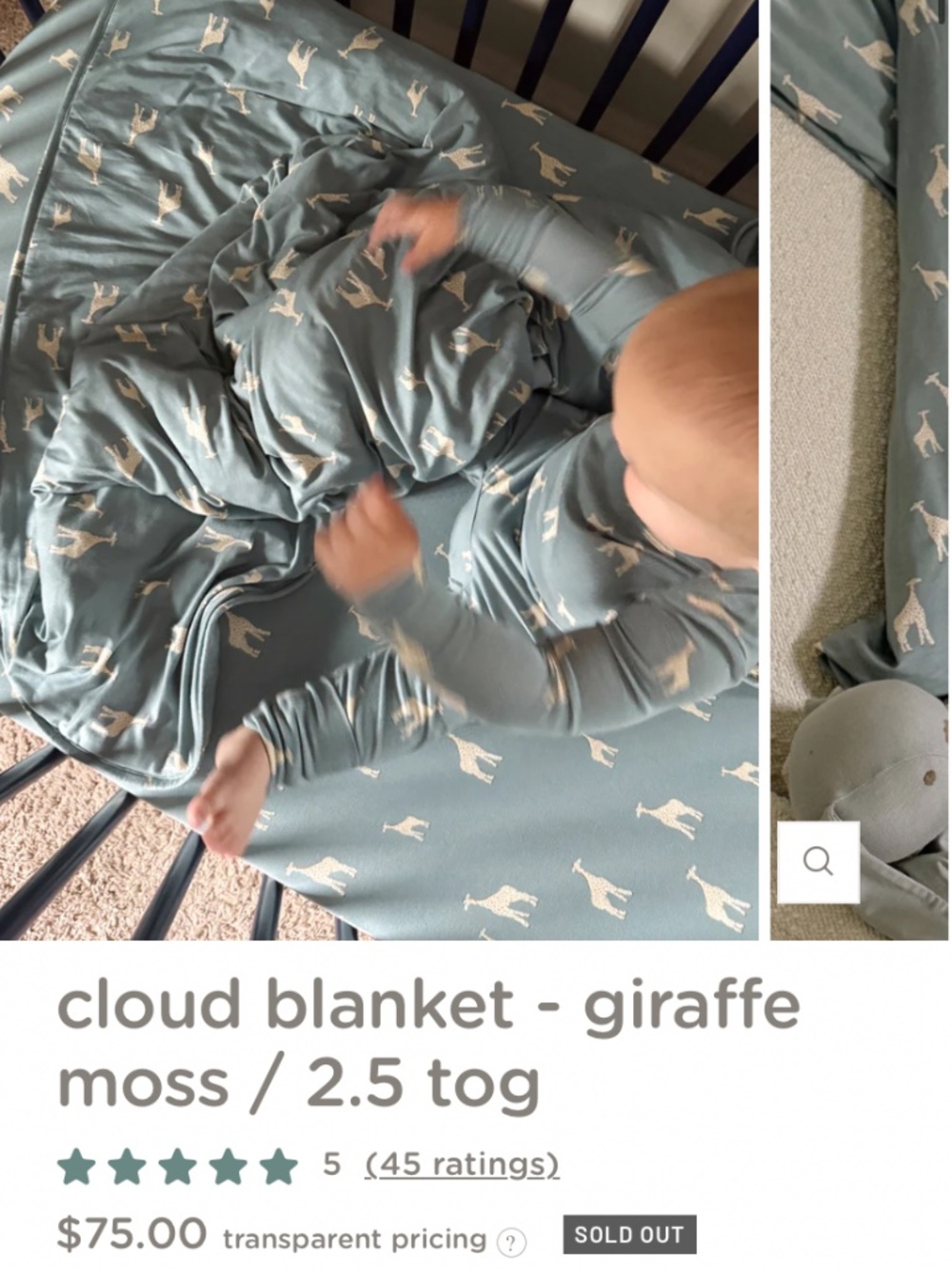 Gunamuna cloud blanket together 2.5, 57x39”